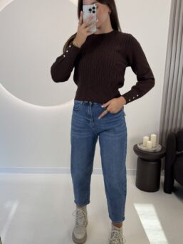 SWETER LUNA CZEKOLADA