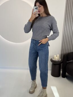 SWETER LUNA SZARY