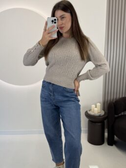 SWETER LUNA BEŻ