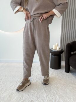 SPODNIE COMFY BEŻ