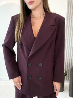 MARYNARKA OVERSIZE TIFFANY ŚLIWKA