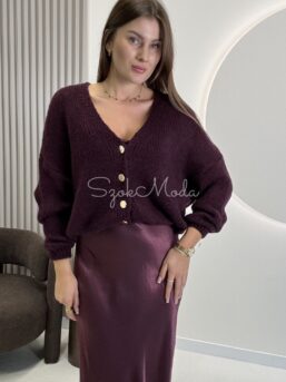 SWETER LENA BAKŁAŻAN