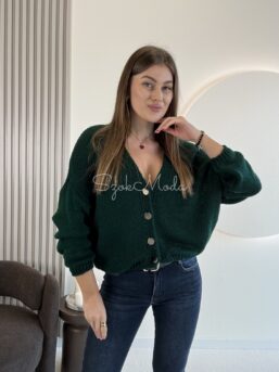 SWETER LENA BUTELKOWA ZIELEŃ