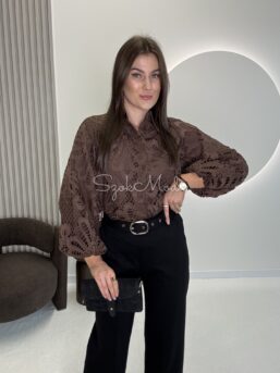 KOSZULA SILVIA CZEKOLADA